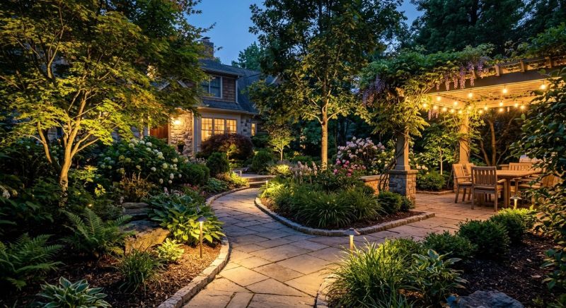 Garden Lighting Installation in Kansas City, KS