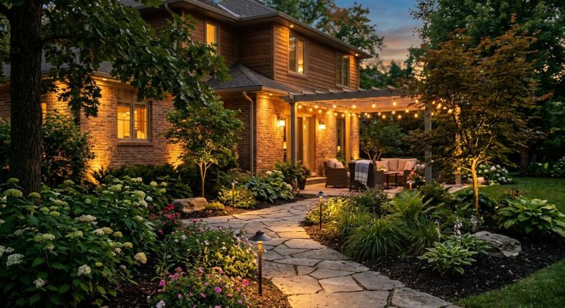 Terrace Lighting Installation in Kansas City, KS